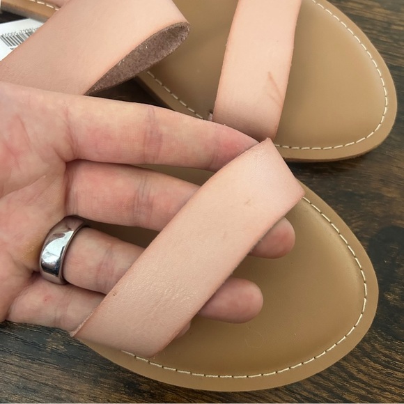 🦋 Old Navy Women's Blush Sandals Slide On Neutral Casual Summer 9 - Picture 5 of 5